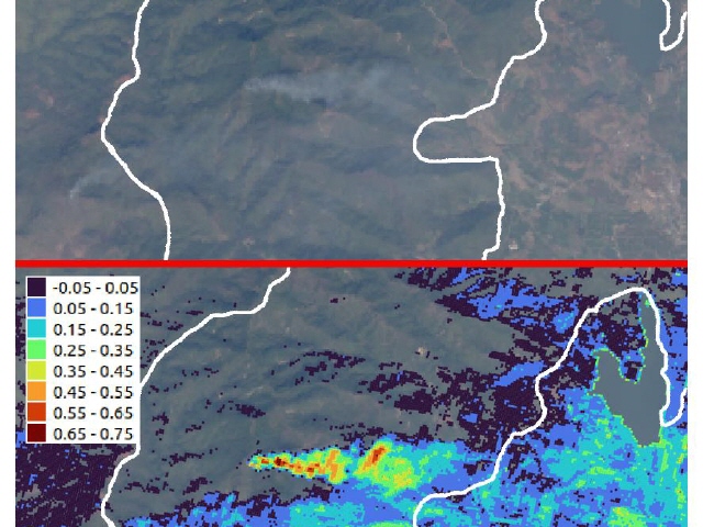 First results of the XBAER aerosol optical depth